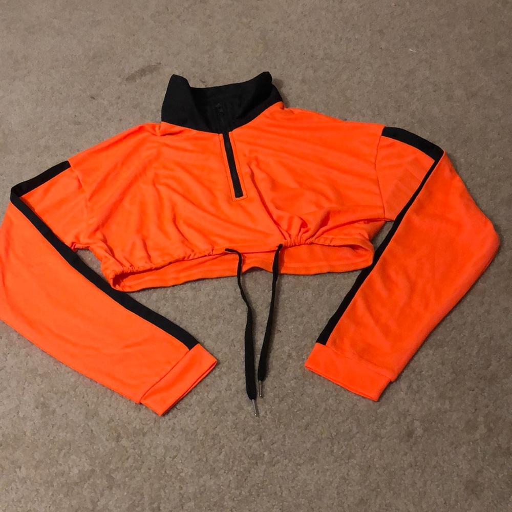 Crop Mid Zip Shirt